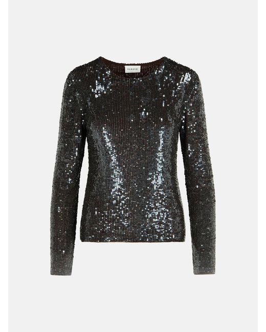 P.A.R.O.S.H. Black Polyamide Blend Sweater