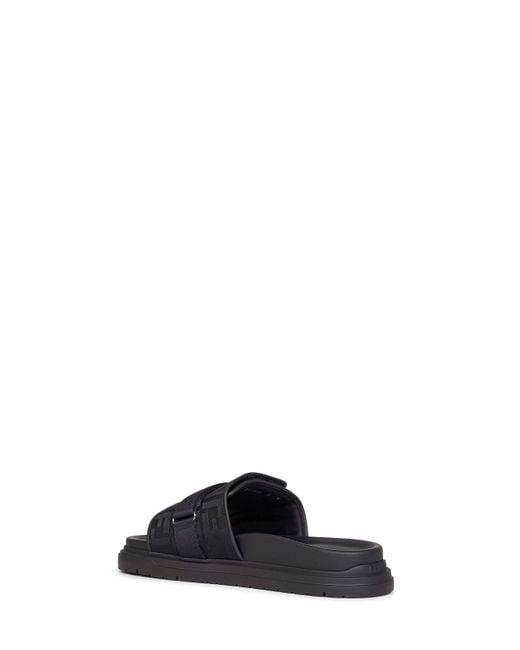 Fendi Black Chunky Slides for men