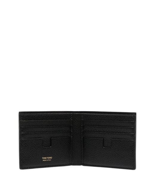 Tom Ford Black Mini Leather Wallet for men