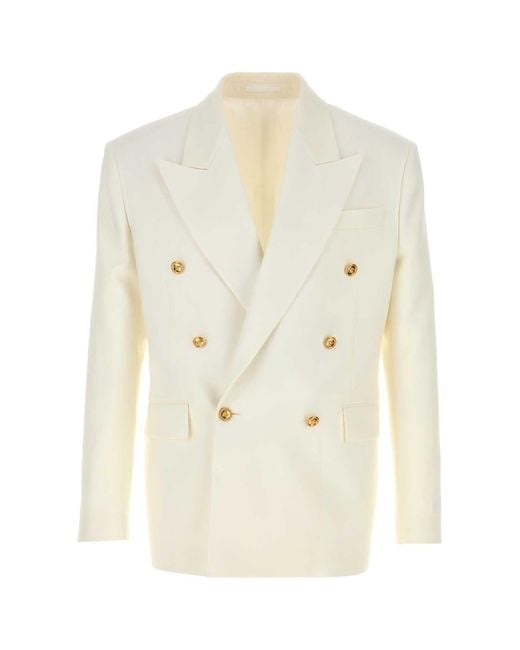 Versace White Blazers for men
