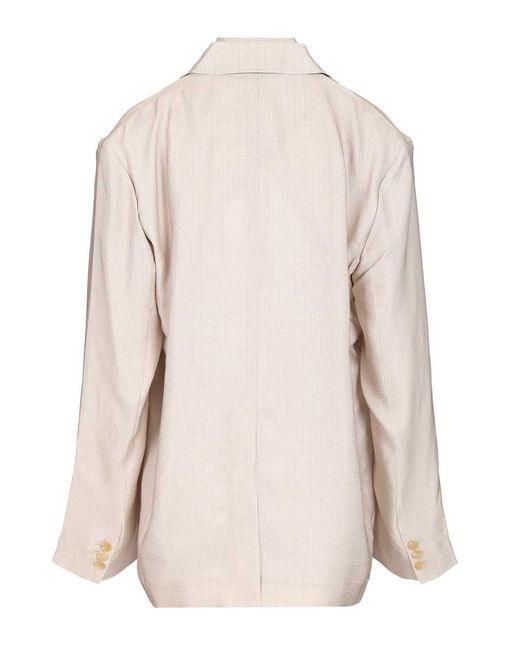 Acne Natural Single-Breasted Jacket