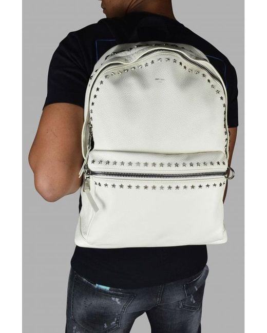 Jimmy Choo White Backpack