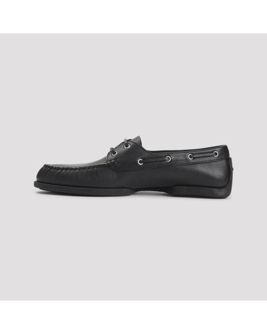 Jil Sander Black Sailor Shoes for men