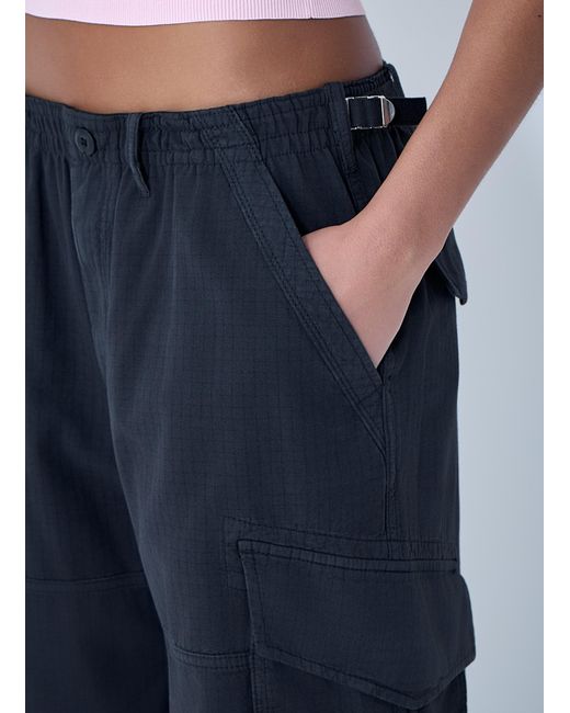 Alexander Wang Blue Drawstring Cargo Trousers