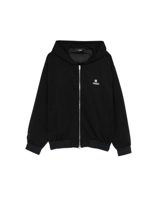 Amiri Black Zip-Throughs for men
