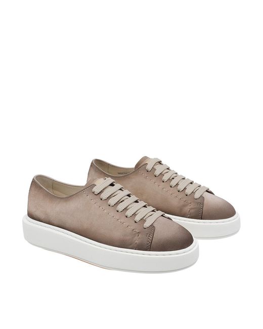 Santoni Brown Sneakers