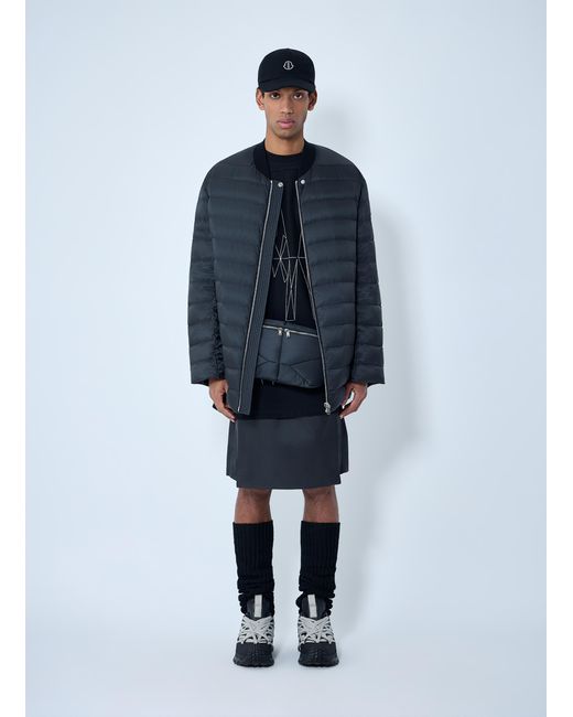 Moncler Blue Rick Owens Flight Parka Bomber Jacket