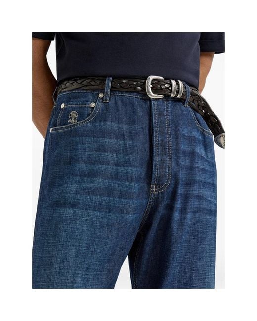Brunello Cucinelli Blue Denim for men