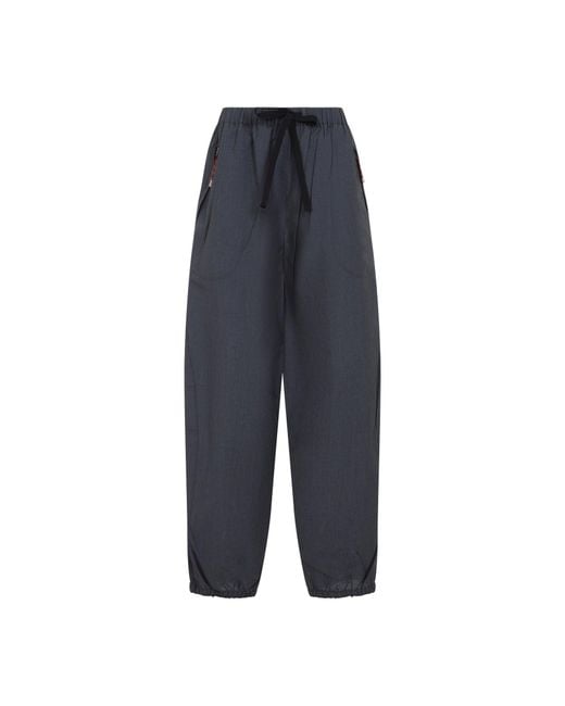 Prada Blue Wool Pants