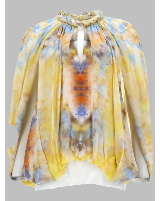 Zimmermann Women's Yellow Silk Mini Shirt For