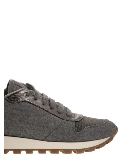 Brunello Cucinelli Gray Runners