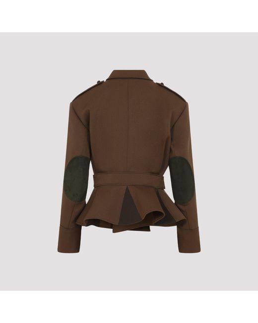 Céline Brown Peplum Jacket
