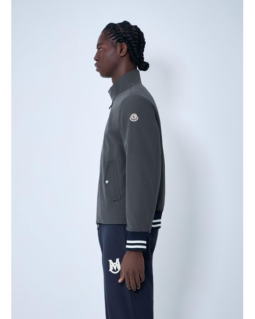 Moncler Blue Prieure Reversible Down Bomber Jacket for men