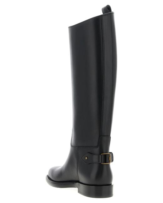 Burberry Black 'Cavalier' Boots