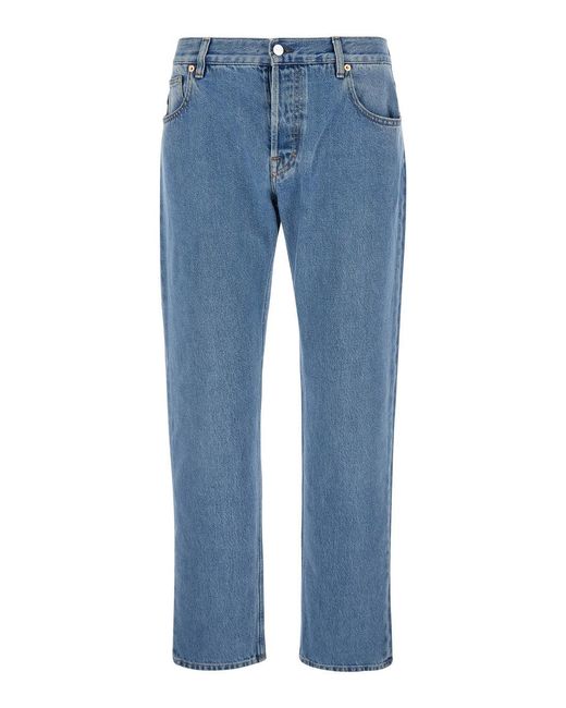 Gucci Blue Light Jeans With Rossa Ancora Patch for men