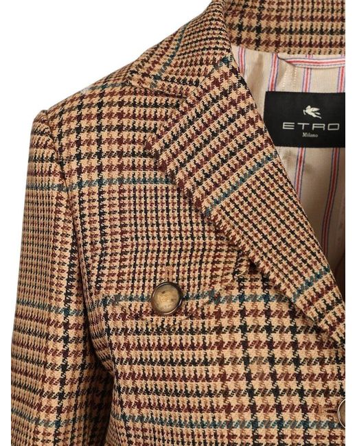 Etro Brown Cropped Blazer