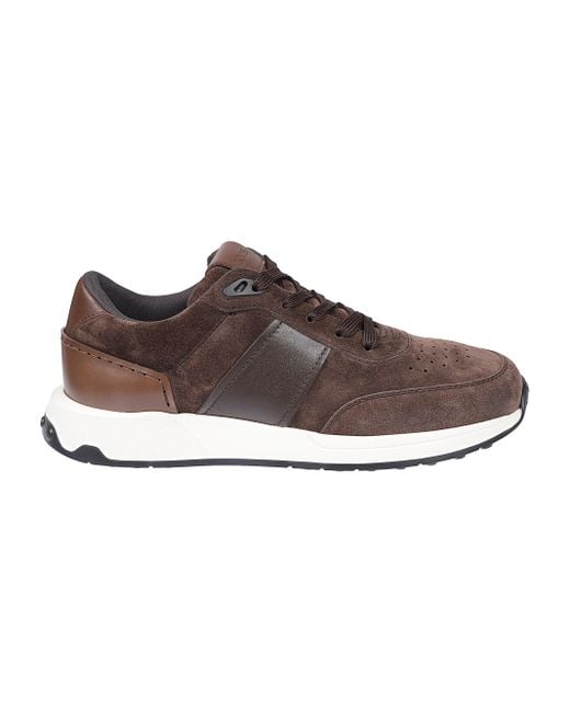 Tod's Brown Suede Sneakers for men