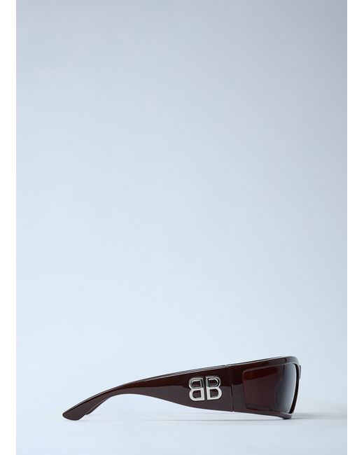 Balenciaga White Sunset Rectangle Sunglasses