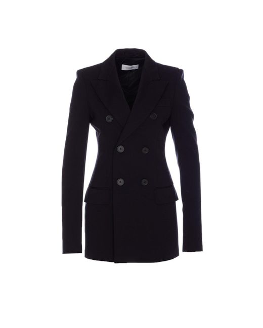 Sportmax Blue Jersey Scuba Blazer