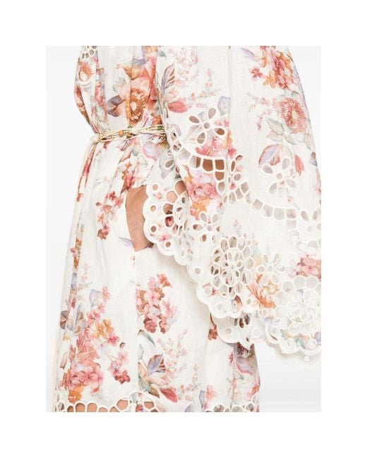 Zimmermann Pink Neutrals Dresses