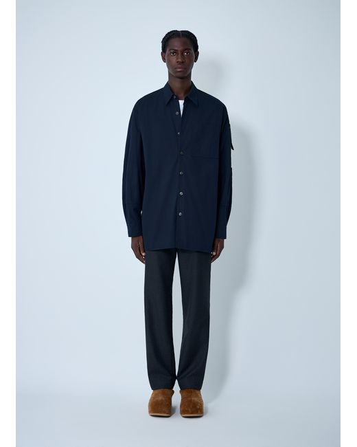 Dries Van Noten Blue Button-Down Shirt for men