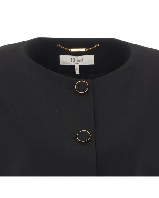 Chloé Black Cropped Jacket