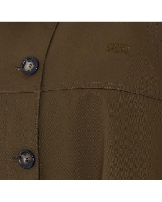 Loewe Brown Silk And Cotton Jacket