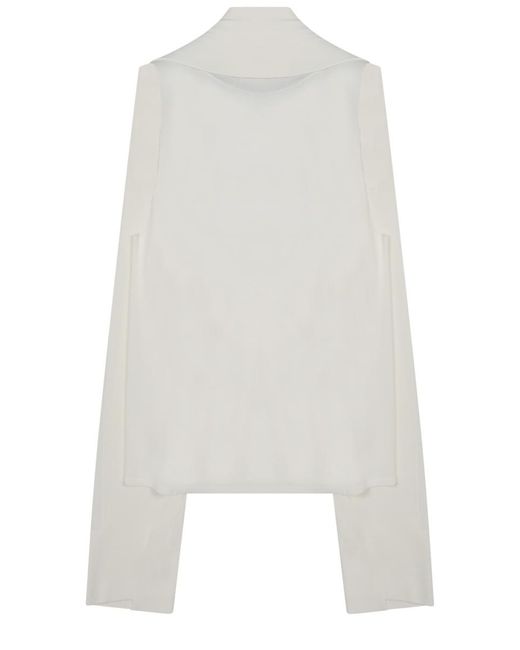 Alberta Ferretti White Elegant Mini Top For