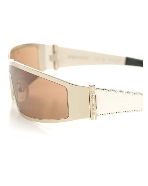 McQueen Natural Mcqueen Metal Sunglasses