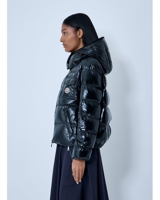 Moncler Blue Andro Short Down Jacket