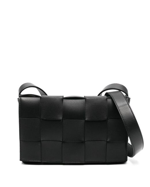 Bottega Veneta Black Cassette Classic Leather Crossbody Bag