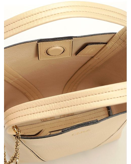 Chloé White Small "Chloé Spin" Bag