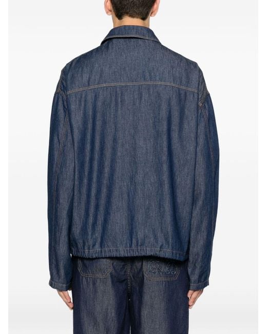 Loewe Blue Denim Zipped Jacket for men