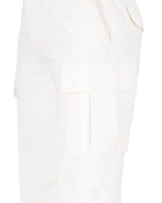 Eleventy White Cargo Pants for men