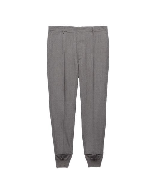 Prada Gray Trousers for men