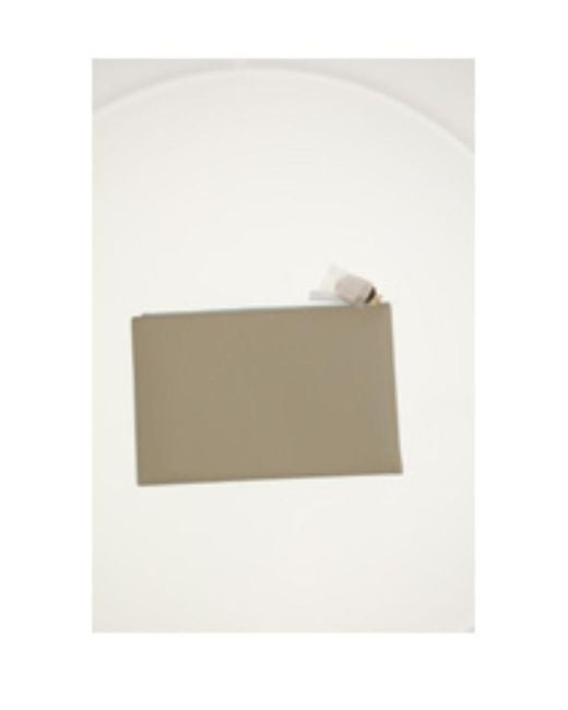 Céline White Duo Leather Pouch
