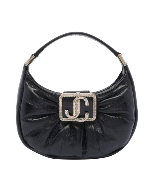 Jimmy Choo Black Edie Hobo Bag