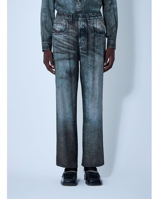 DIESEL Blue P-Theck-Lkct Pants for men