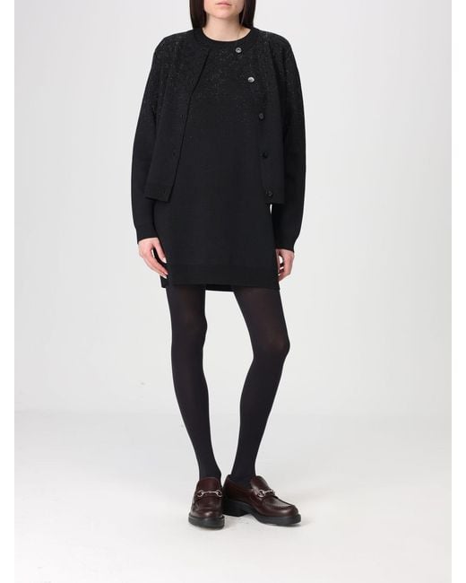 Gucci Black Gg Wool Cardigan With Rhinestones for men