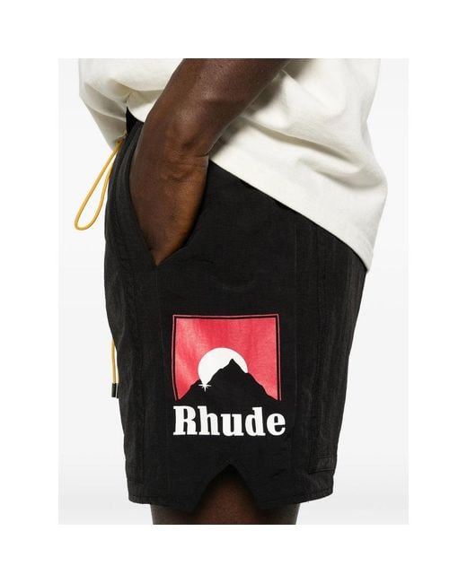 Rhude Black Shorts for men