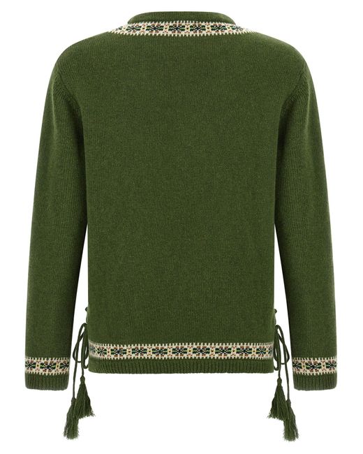 Bode Green 'Moritz' Sweater for men