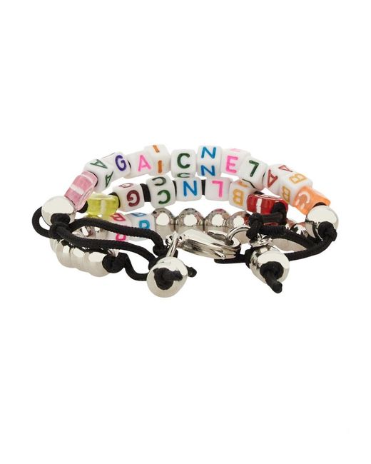 Balenciaga White Keyring Bracelet