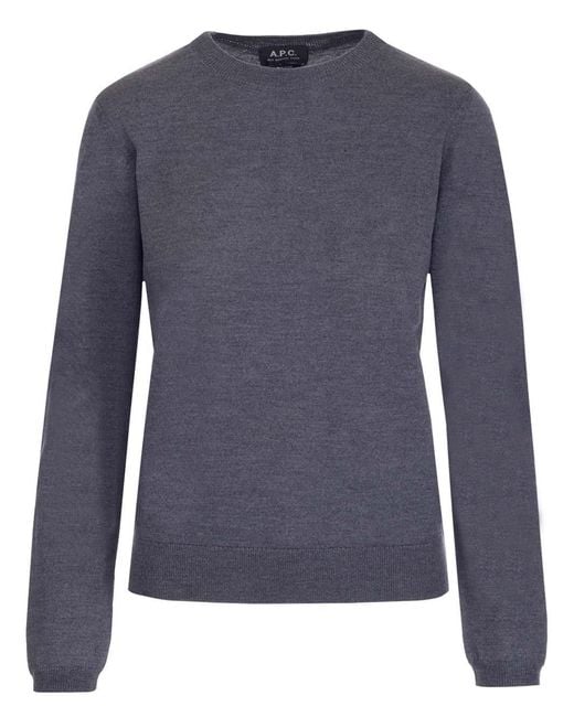 A.P.C. Blue Basic Pullover