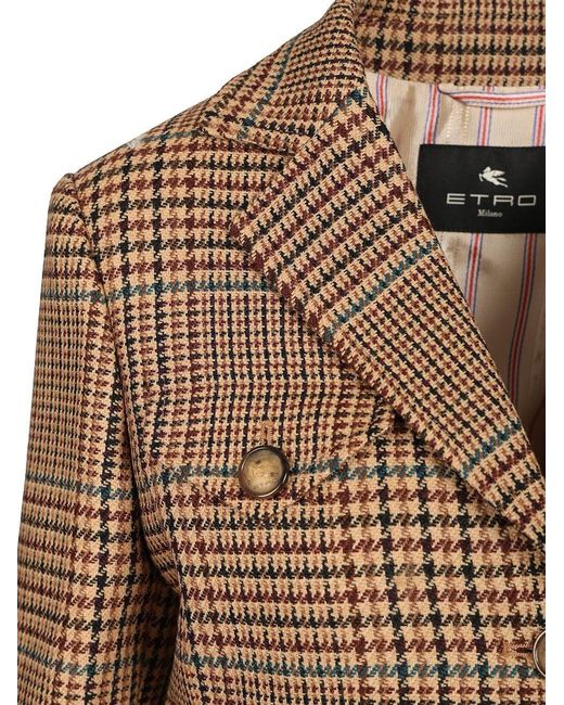 Etro Brown Cropped Blazer