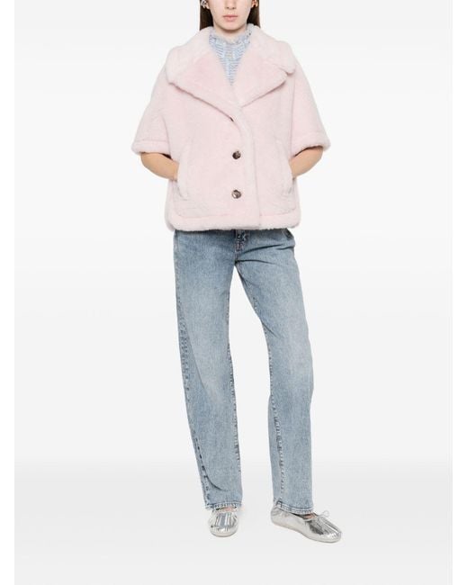 Max Mara Pink Wool Cape