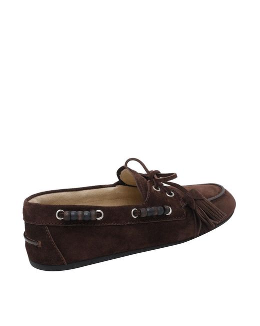 Miu Miu Brown Deck Loafers