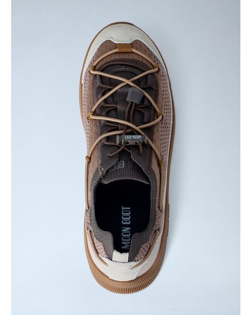 Moon Boot White Mb Moonlight Mesh Panel Sneakers