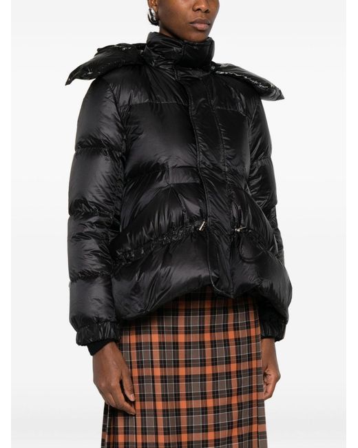 Sacai Black Nylon Puffer Down Jacket