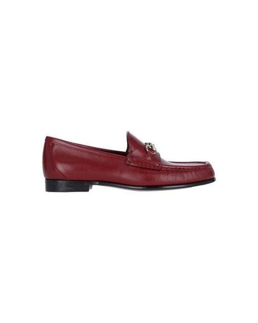Gucci Purple Logo Loafers