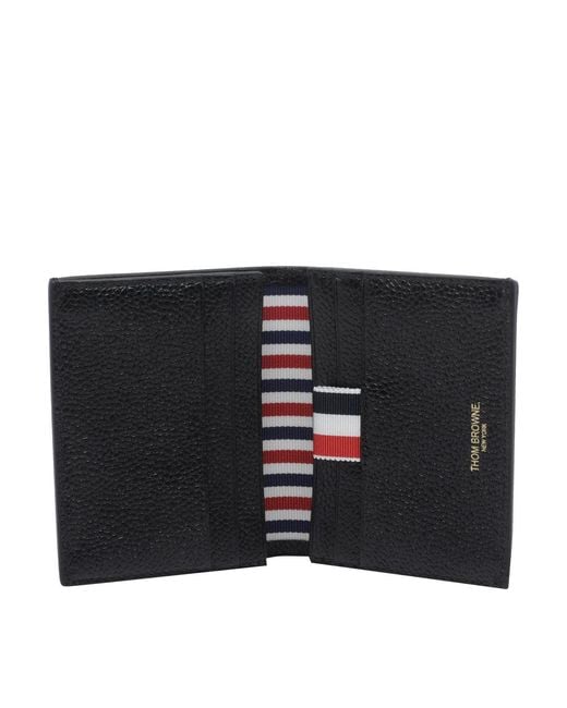 Thom Browne Black Cards Holder for men